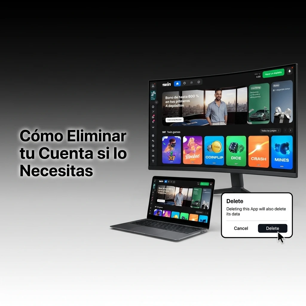 Pasos para eliminar tu cuenta de la plataforma por autocontrol o decisión personal de forma segura