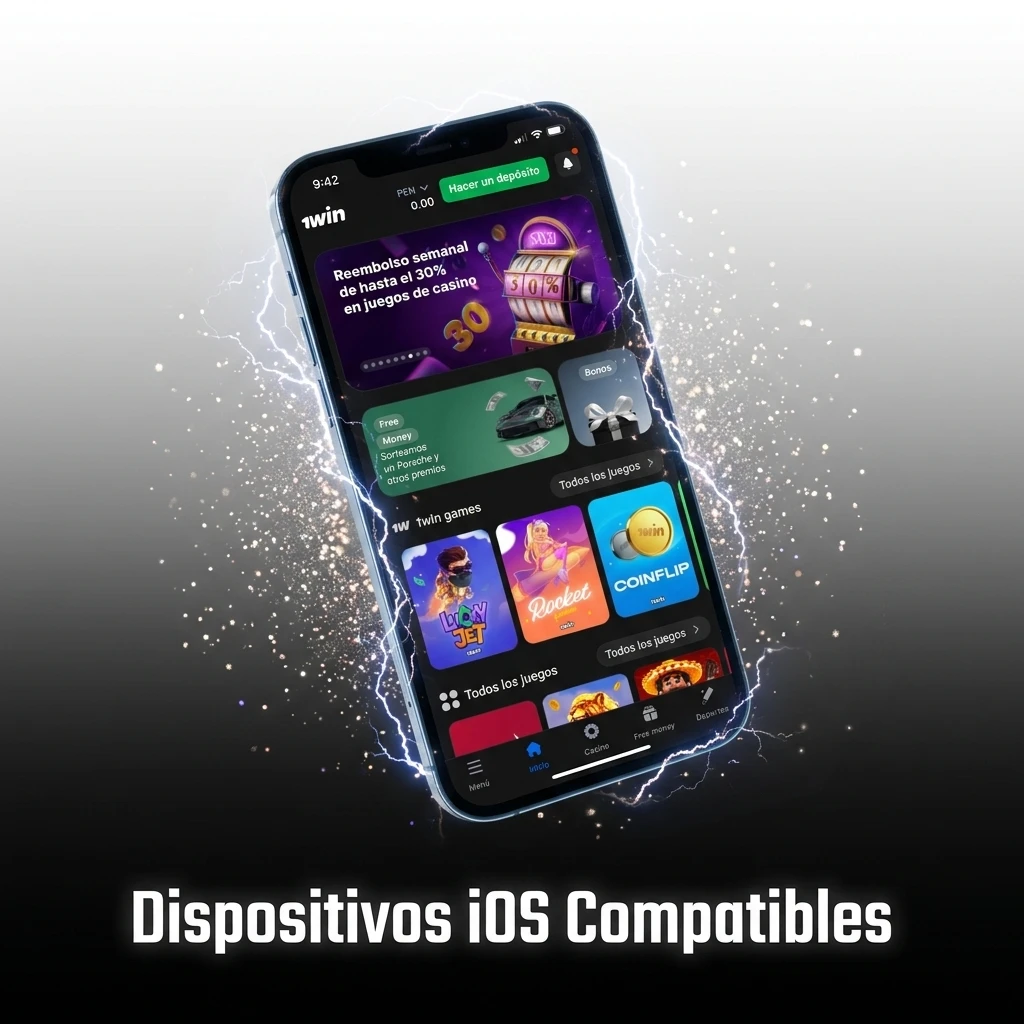 Dispositivos iOS compatibles con la app 1win: iPhone X al 17, iPad Air e iPad Pro con iOS 12.0 o superior