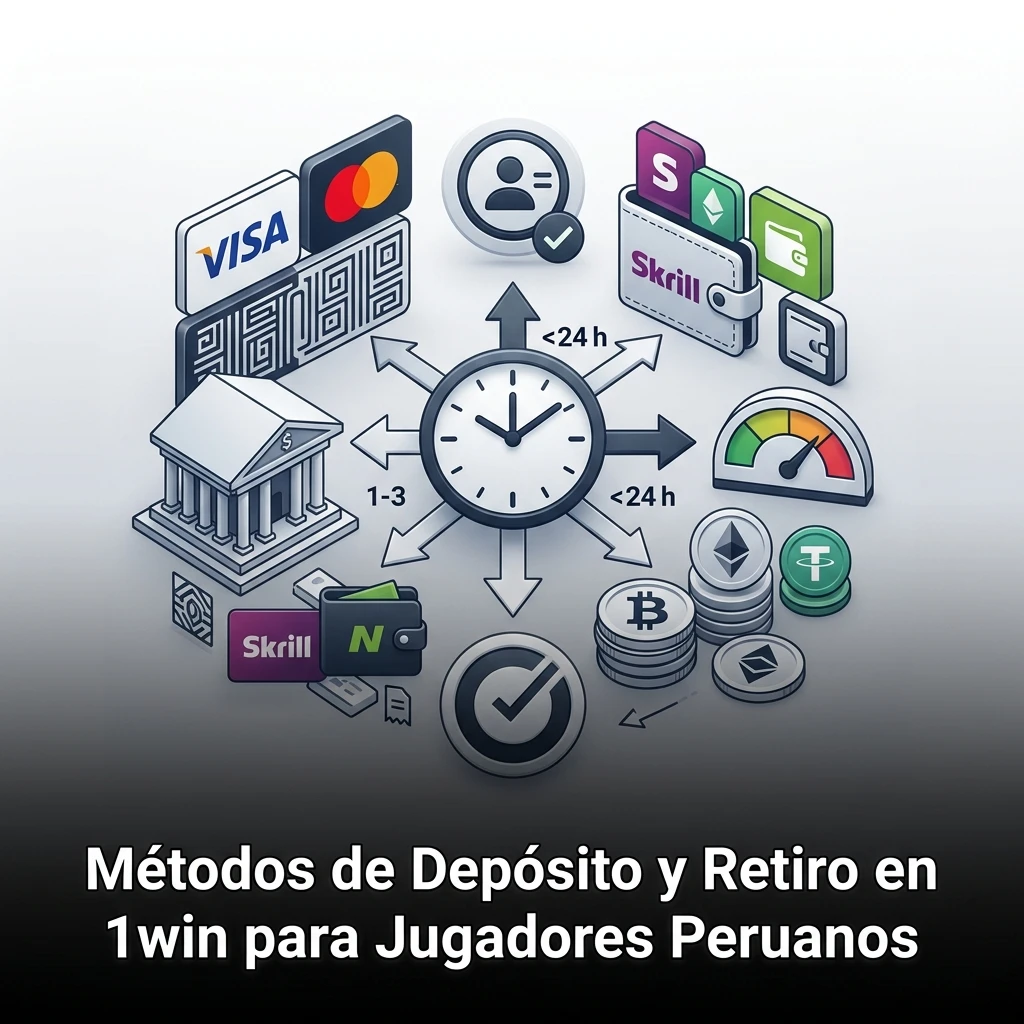 Métodos de depósito y retiro en 1win para jugadores peruanos: Visa, criptomonedas y billeteras electrónicas