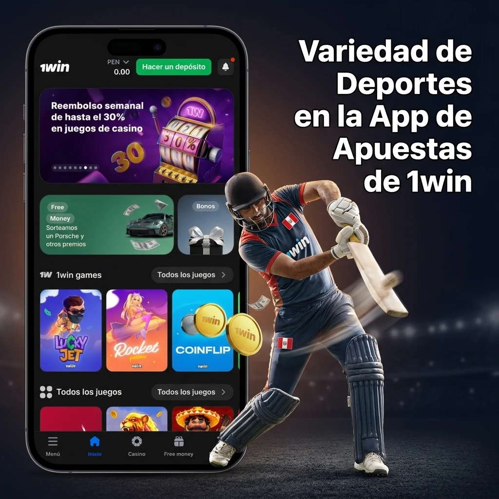 Variedad de deportes y eSports en la app de apuestas 1win: fútbol, tenis, CS2, Dota 2 y más disciplinas