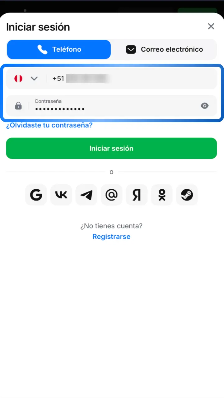 Ingresa tu usuario y contraseña registrados en 1win para acceder a tu cuenta.