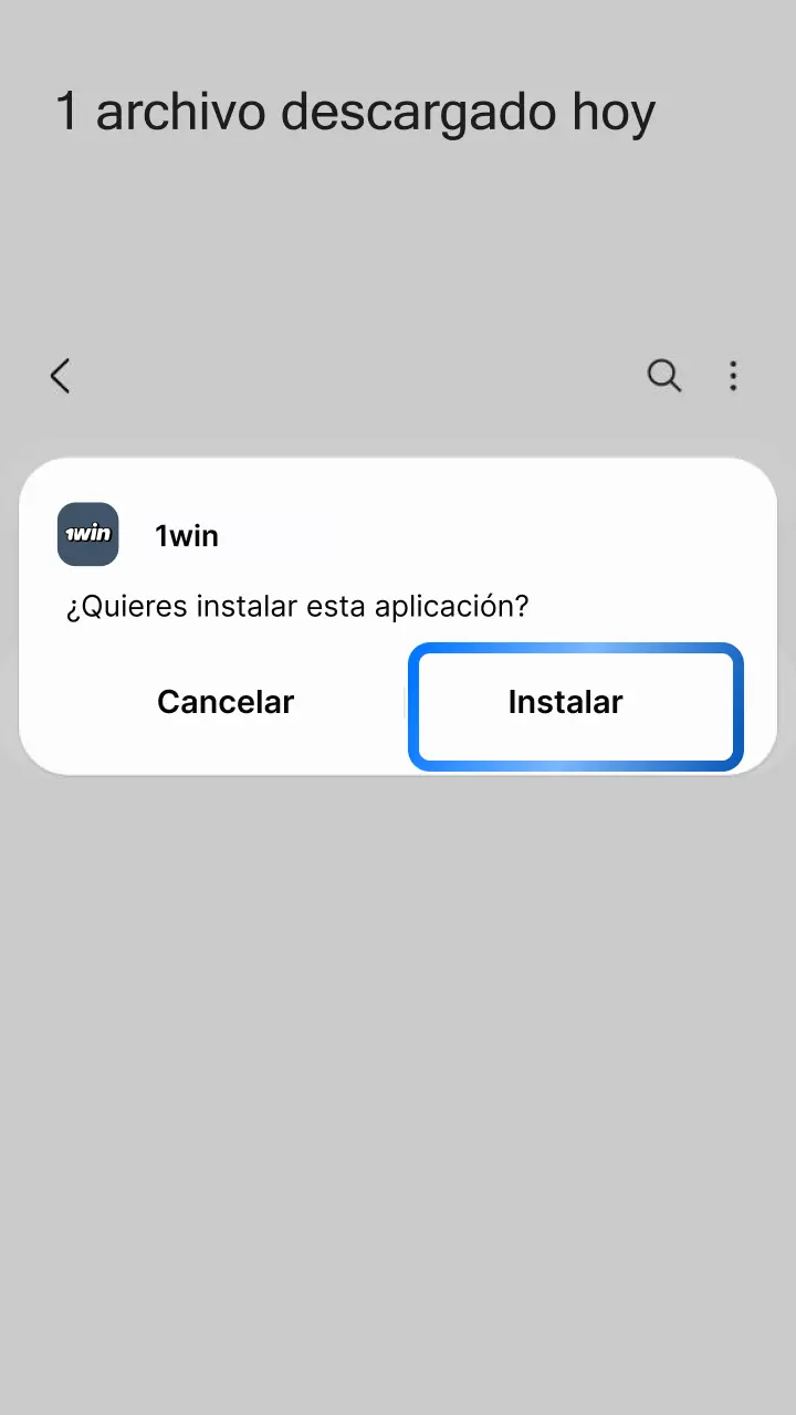 Descarga la aplicación oficial de 1win desde esta página para tu dispositivo móvil.