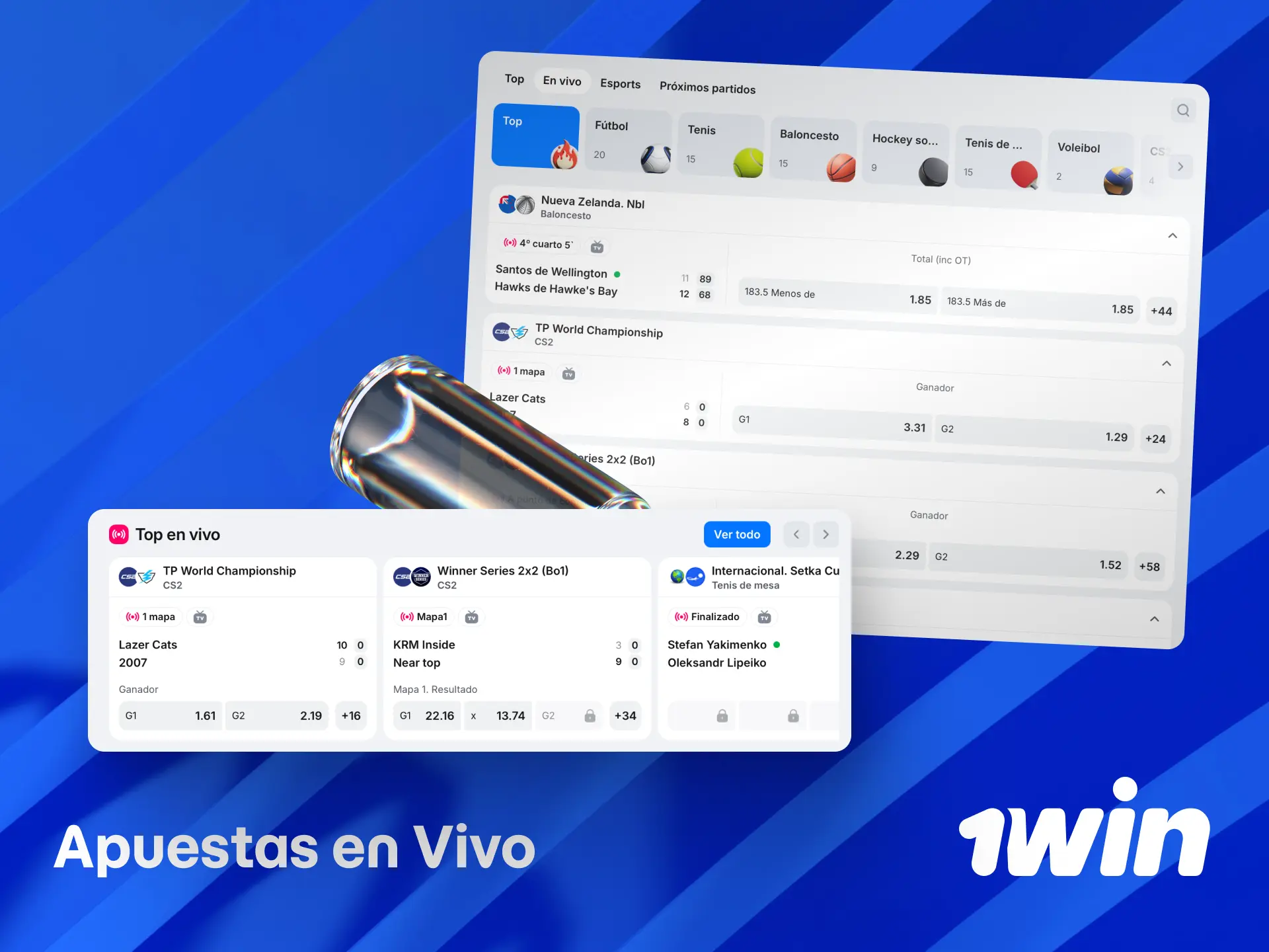 Sigue los partidos en vivo y apuesta con odds dinámicas en 1win Perú.