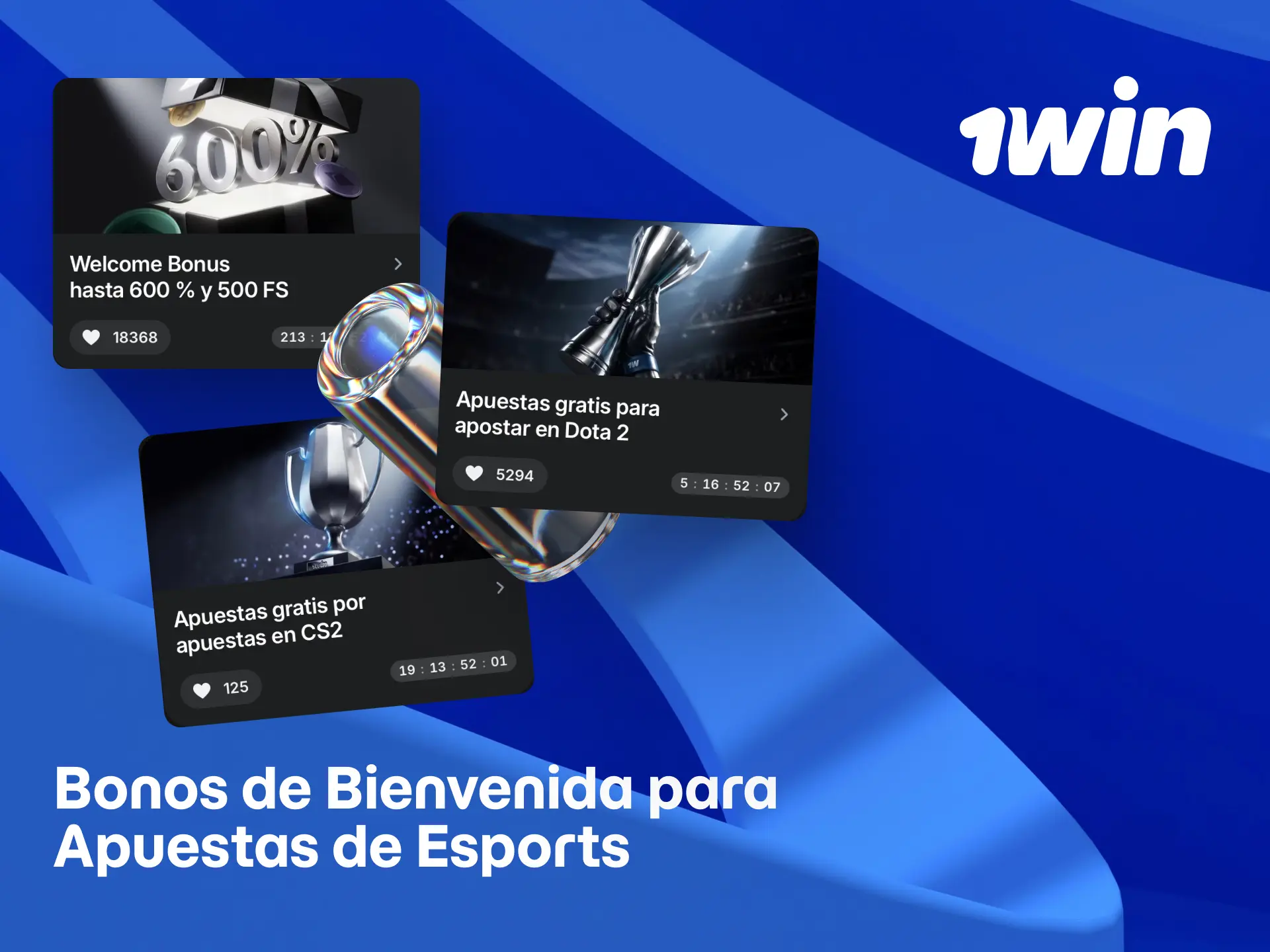 Activa los bonos de bienvenida de 1win para apostar en esports desde Perú.