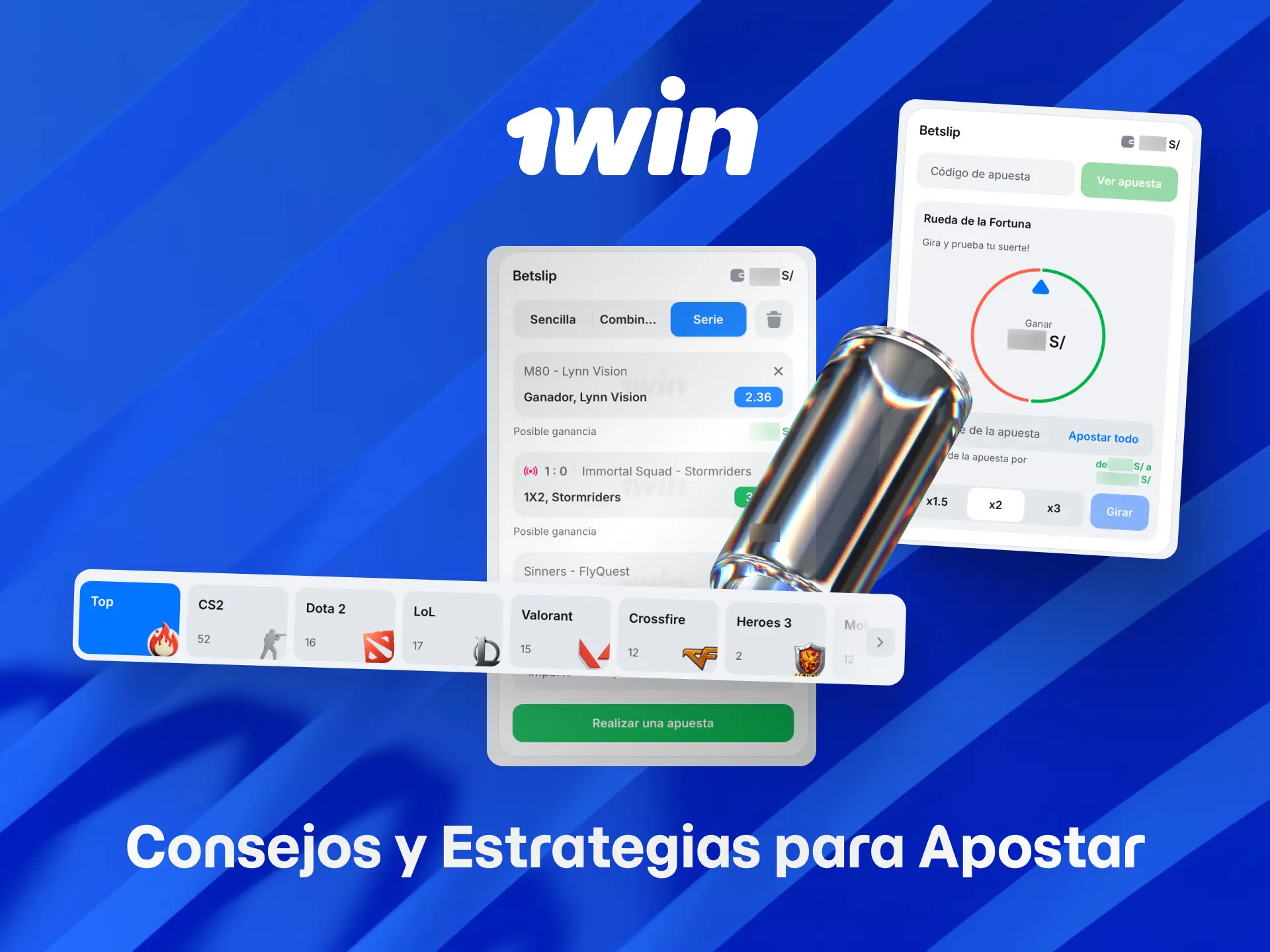 Consejos y estrategias para apostar en esports desde la plataforma de 1win Perú.